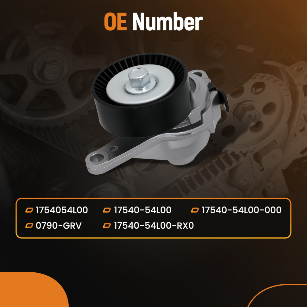 Belt Tensioner Assembly compatible for Suzuki Grand Vitara SX4 Kizashi 2005-15 17540-54L00