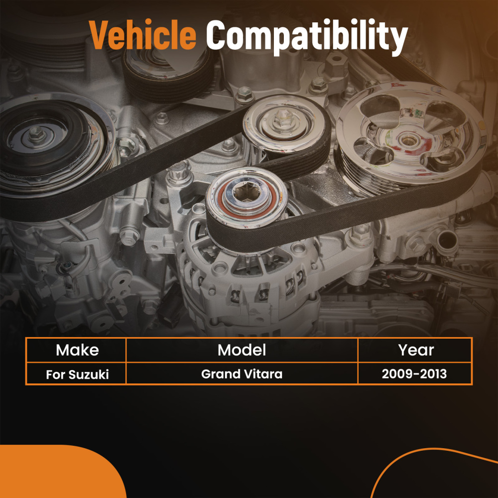 Belt Tensioner Assembly compatible for Suzuki Grand Vitara SX4 Kizashi 2005-15 17540-54L00