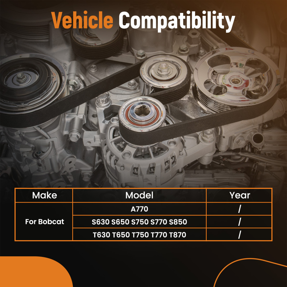 Belt Tensioner Assembly compatible for Bobcat A770 S630 S650 S750 S770 7269057 7141788 New