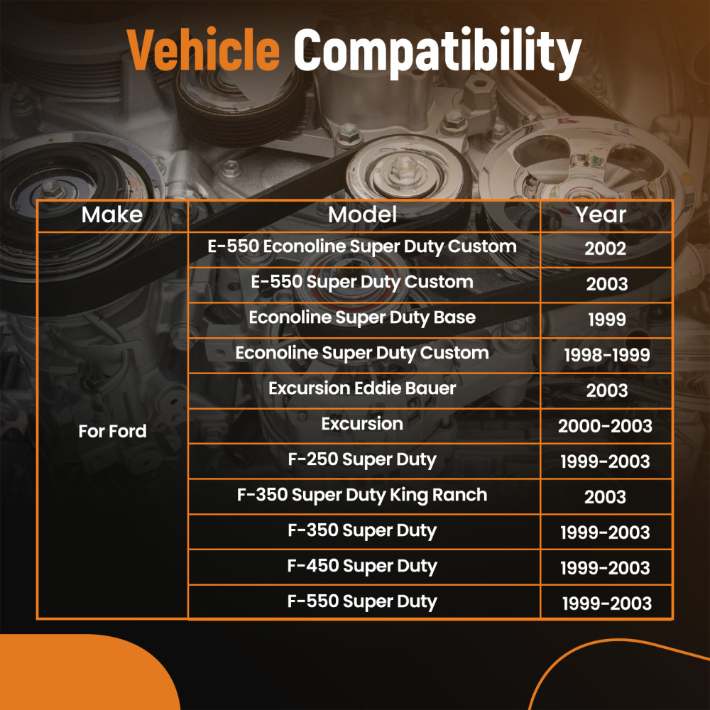 Drive Belt Tensioner compatible for Ford E-350 Club Wagon Econoline Club Wagon F8UZ6B209CA