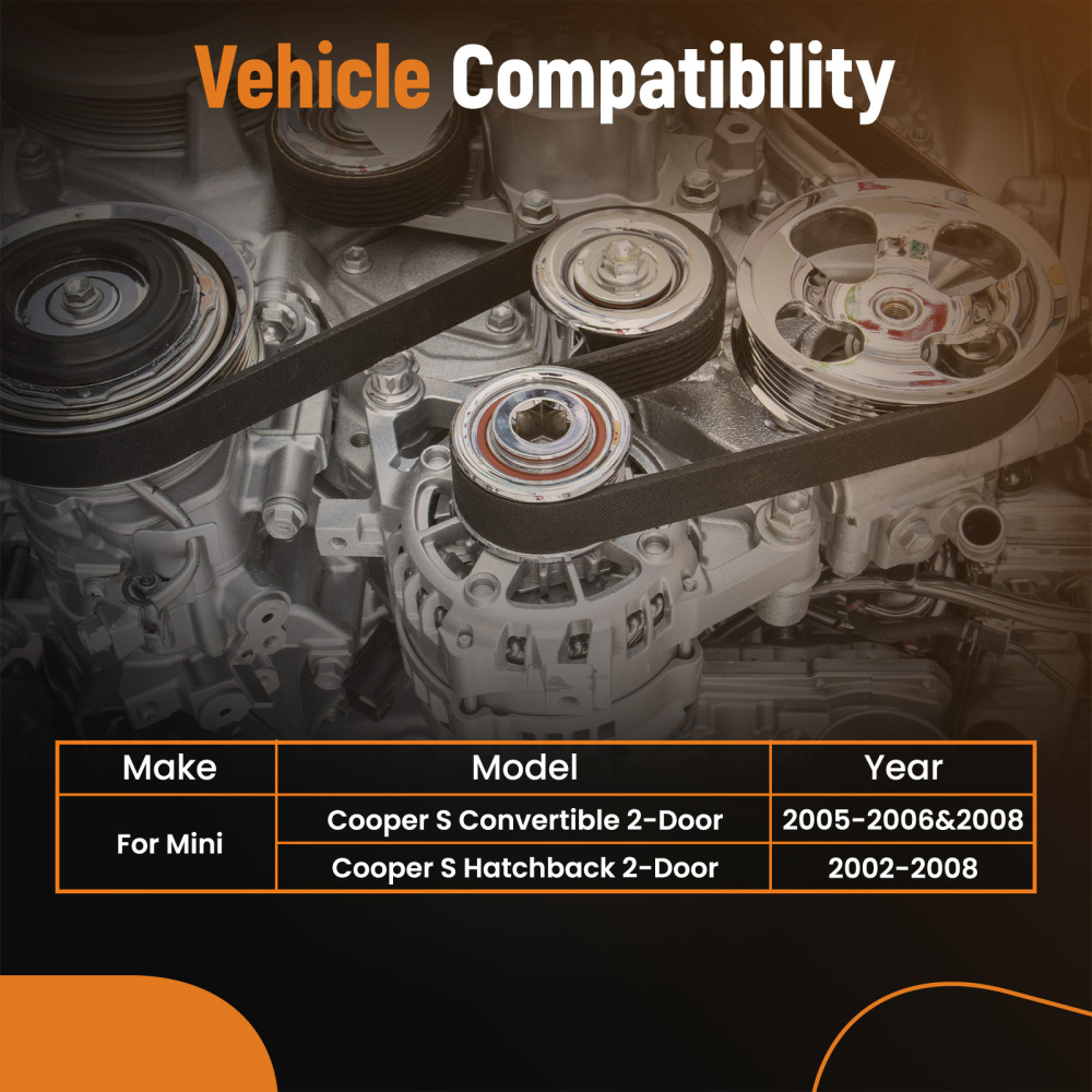 Drive Belt Tensioner Assembly for Mini Cooper S 2002-2008 11288620210