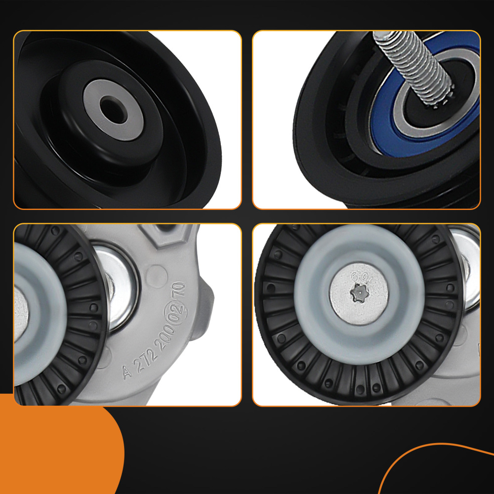 Engine Drive Belt TensionerIdler Pulley Serpentine Belt kit compatible for Mercedes-Benz