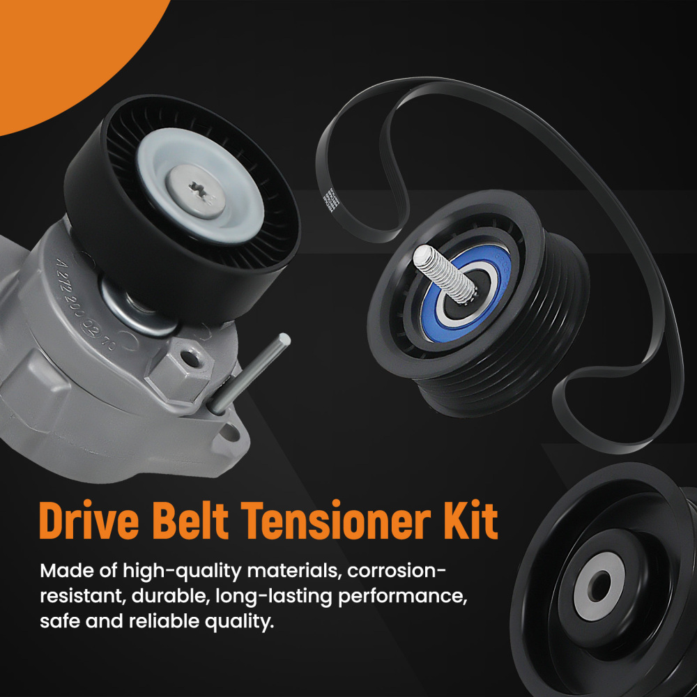 Engine Drive Belt TensionerIdler Pulley Serpentine Belt kit compatible for Mercedes-Benz