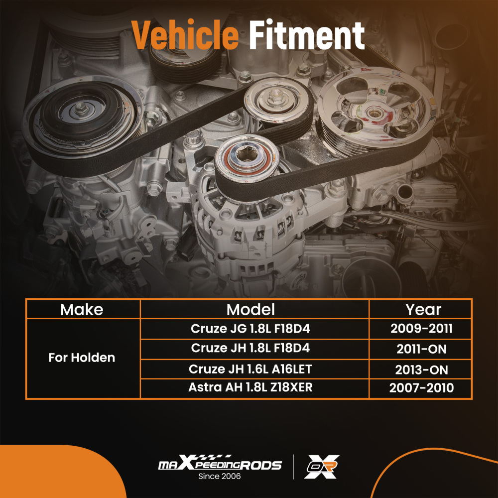 Engine Timing Belt Kit compatible for Holden Cruze JG JH Astra 1.6L 1.8L 2007-ON