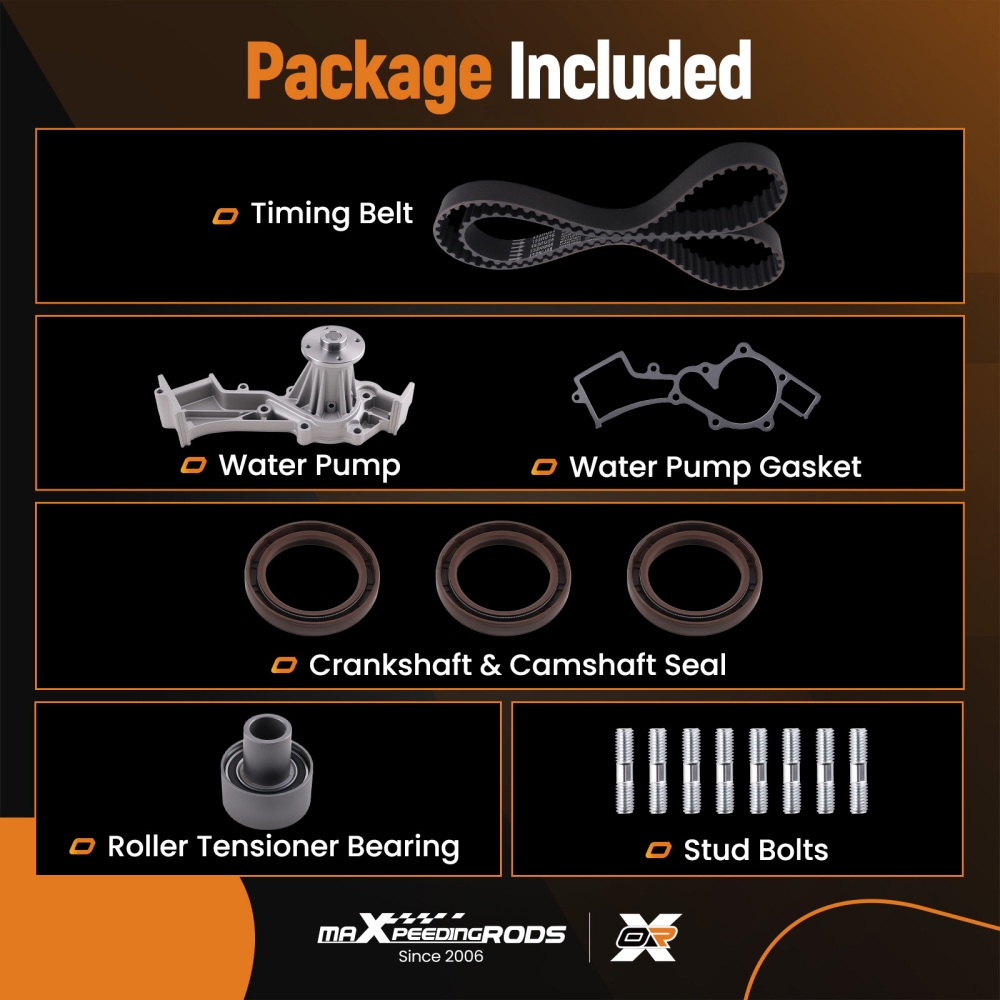 Timing Belt Kit compatible for Infiniti QX4 compatible for Nissan Frontier Pathfinder 3.3L V6 1996-2004