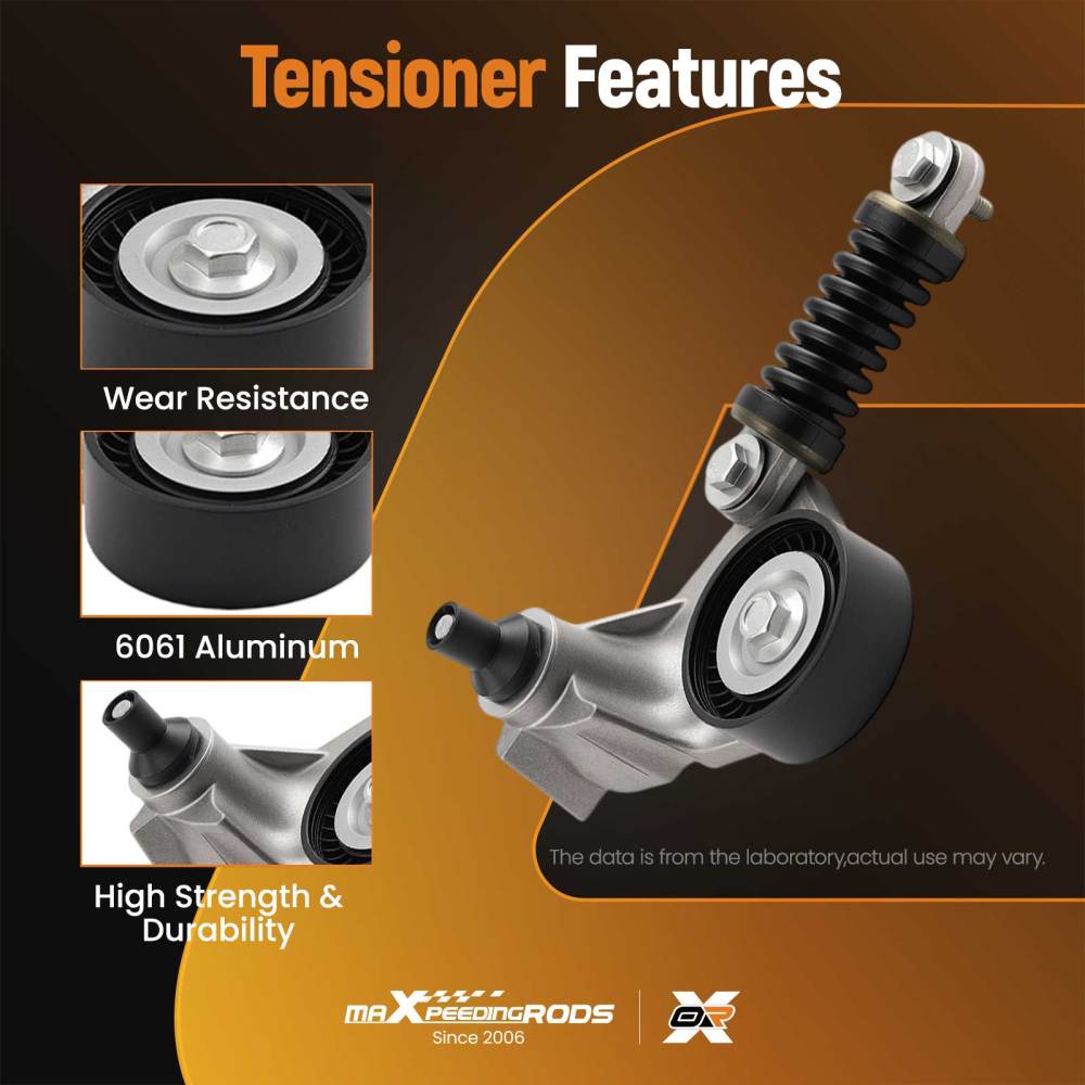 Crankshaft Pulley Fan Belt Tensioner Kit compatible for Ford Mondeo MK3 Transit 2.0 Diesel