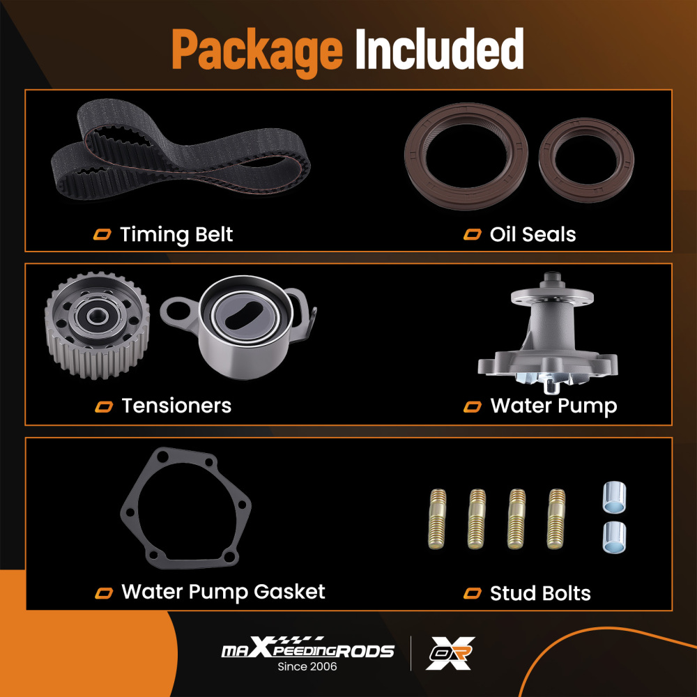 Timing Belt Water Pump Kit for Hilux LN106R LN86R DX 4cyl 3L 2.8L 2779cc