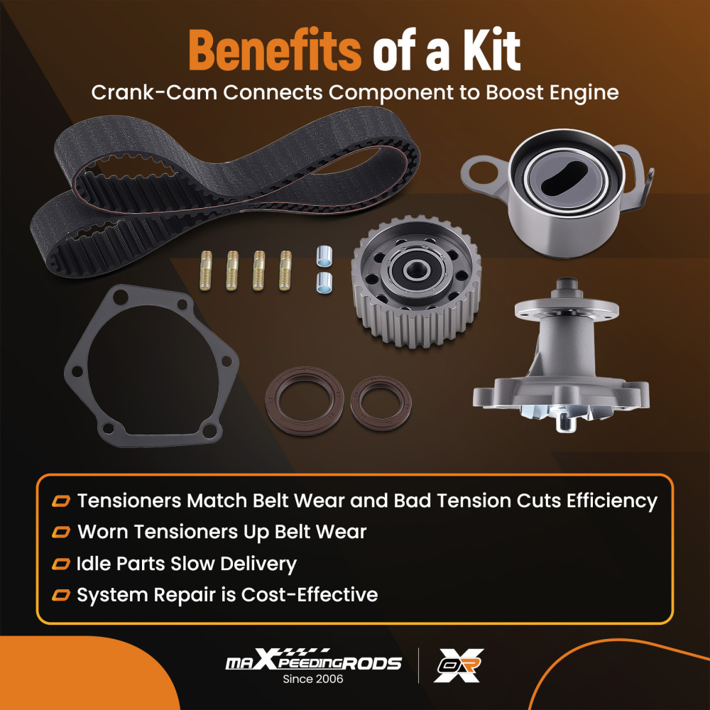 Timing Belt Water Pump Kit for Hilux LN106R LN86R DX 4cyl 3L 2.8L 2779cc