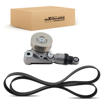 Compatible for Nissan Patrol GU Y61 ZD30 3.0L 2000-2007 Drive Fan Belt + Tensioner Assembly