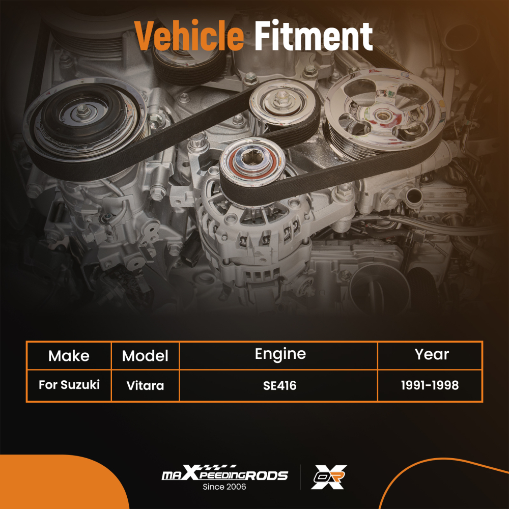 Engine Component Timing Belt Kit + Pump compatible for Suzuki Vitara SE416 1991-98