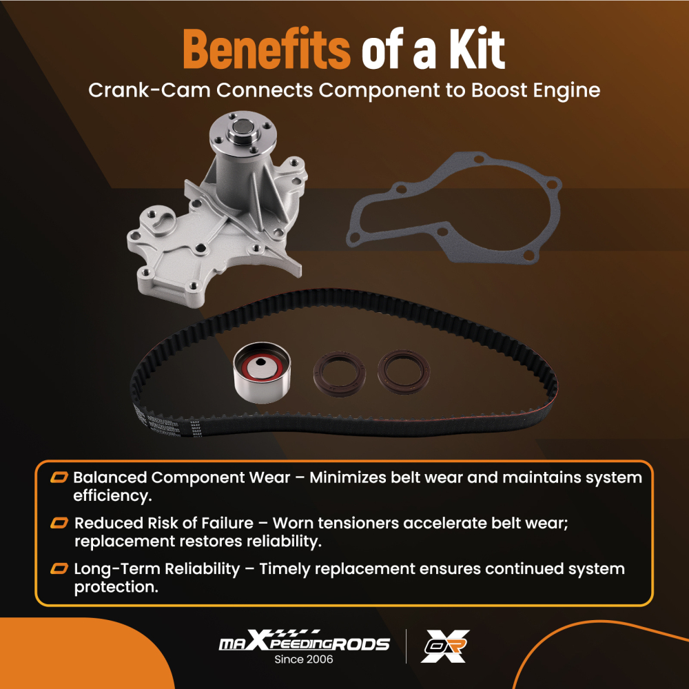 Engine Component Timing Belt Kit + Pump compatible for Suzuki Vitara SE416 1991-98