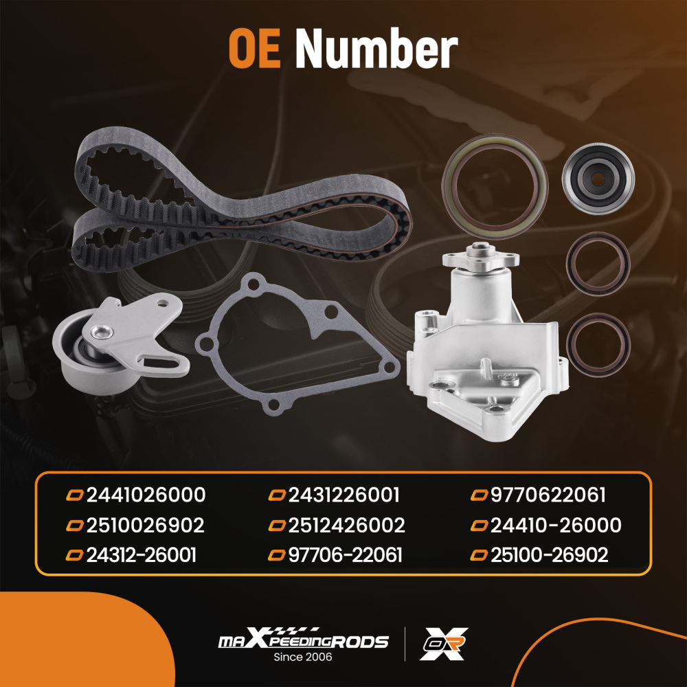 Timing Belt KitWater Pump compatible for Hyundai Accent Excel Getz compatible for Kia Rio 1.4 1.5 1.6
