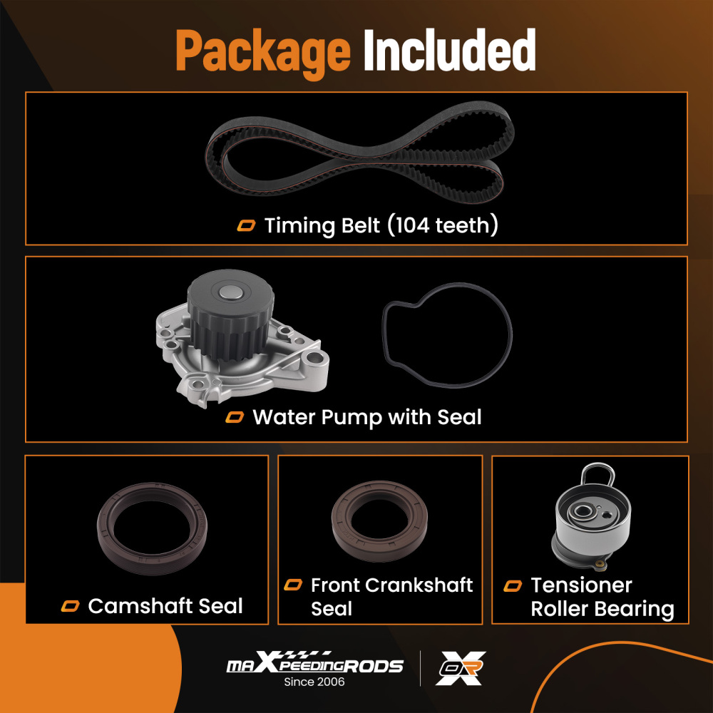 Complete Engine Timing Kit compatible for Honda Civic 1.7L SOHC 2001-2005 TKH003