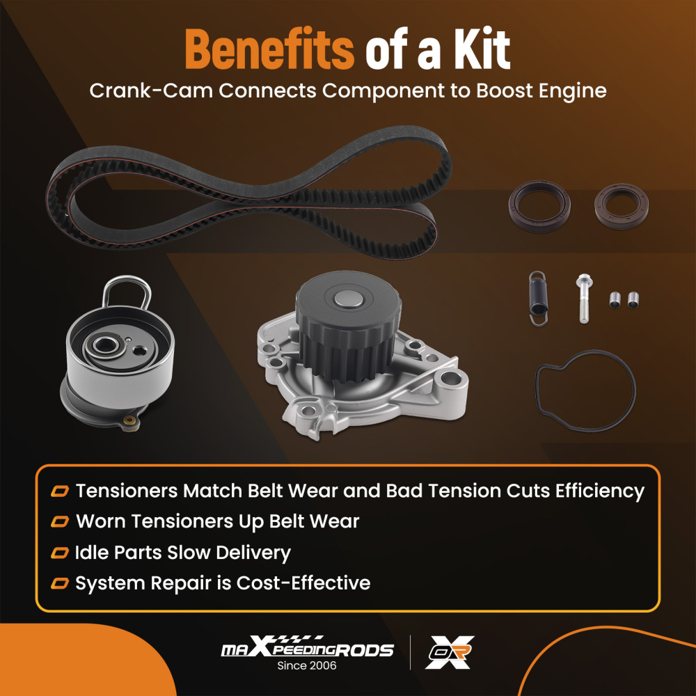 Complete Engine Timing Kit compatible for Honda Civic 1.7L SOHC 2001-2005 TKH003