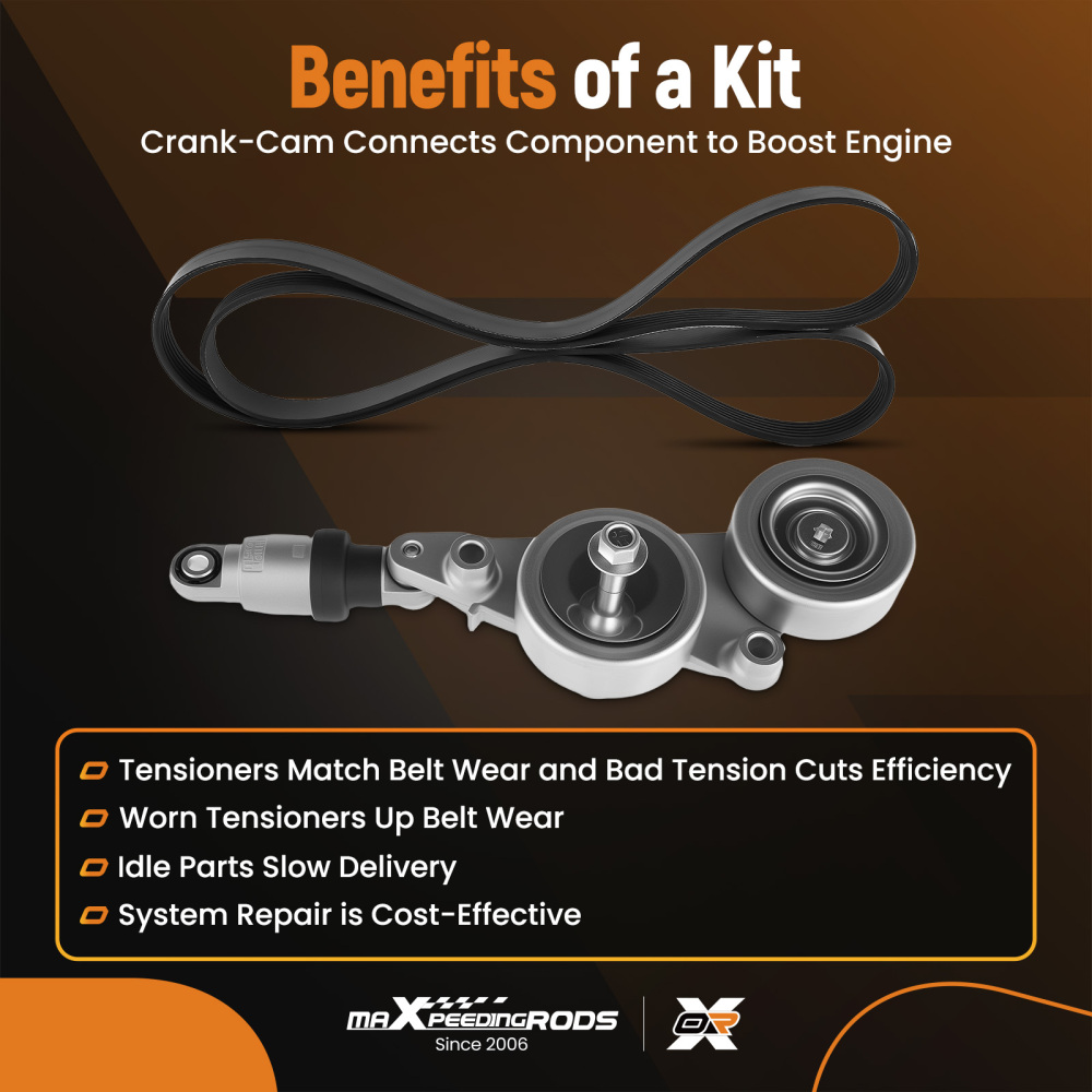 Belt Assembly Kit compatible for Honda Odyssey 3.5L V6 i-VTEC 2005-2010 31170RB0J01