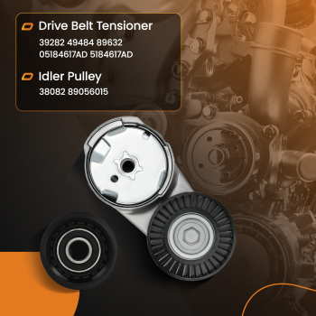 Engine Belt Tensioner and Belt Pulley compatible for Chrysler TownCountry Caravan 39282