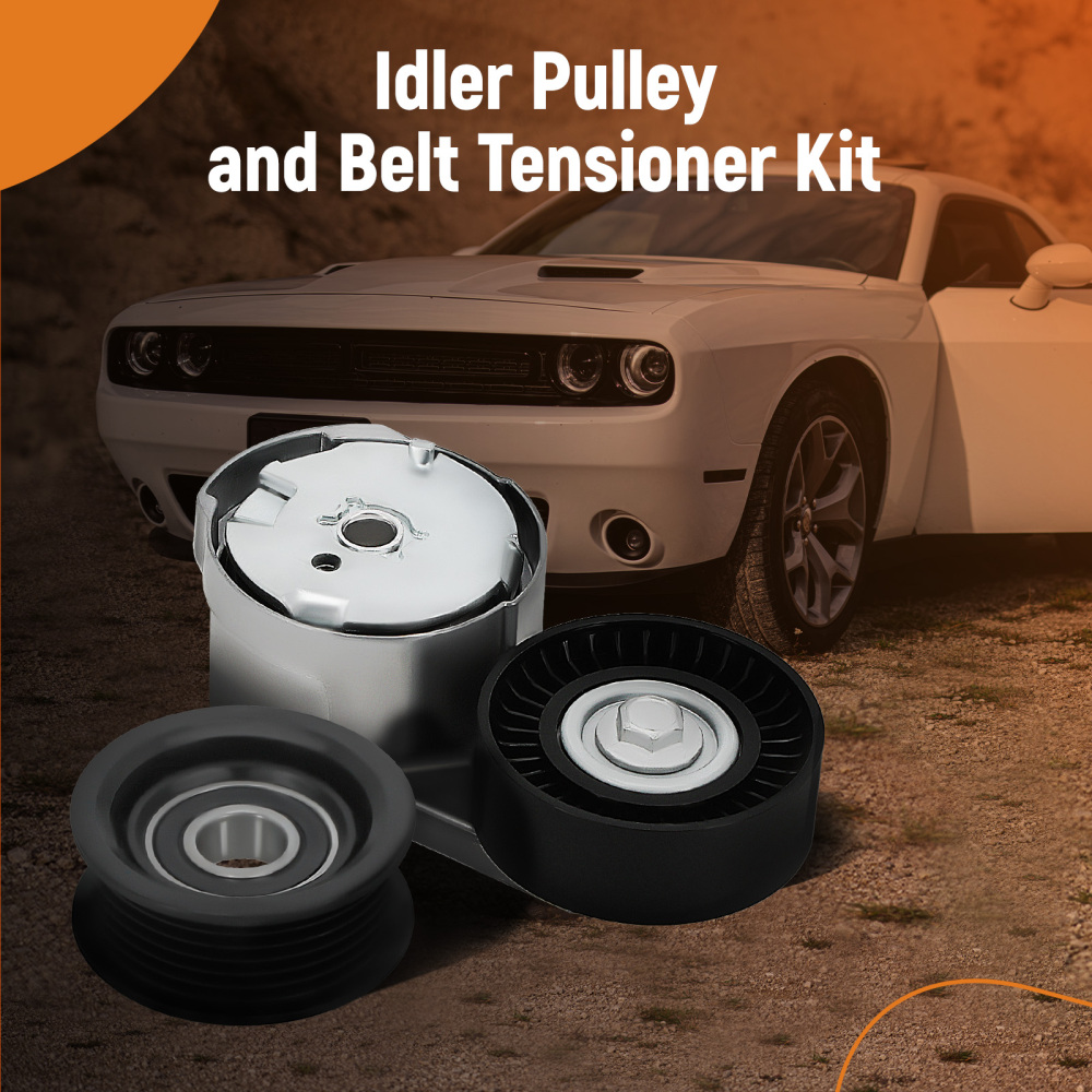 Engine Belt Tensioner and Belt Pulley compatible for Chrysler TownCountry Caravan 39282