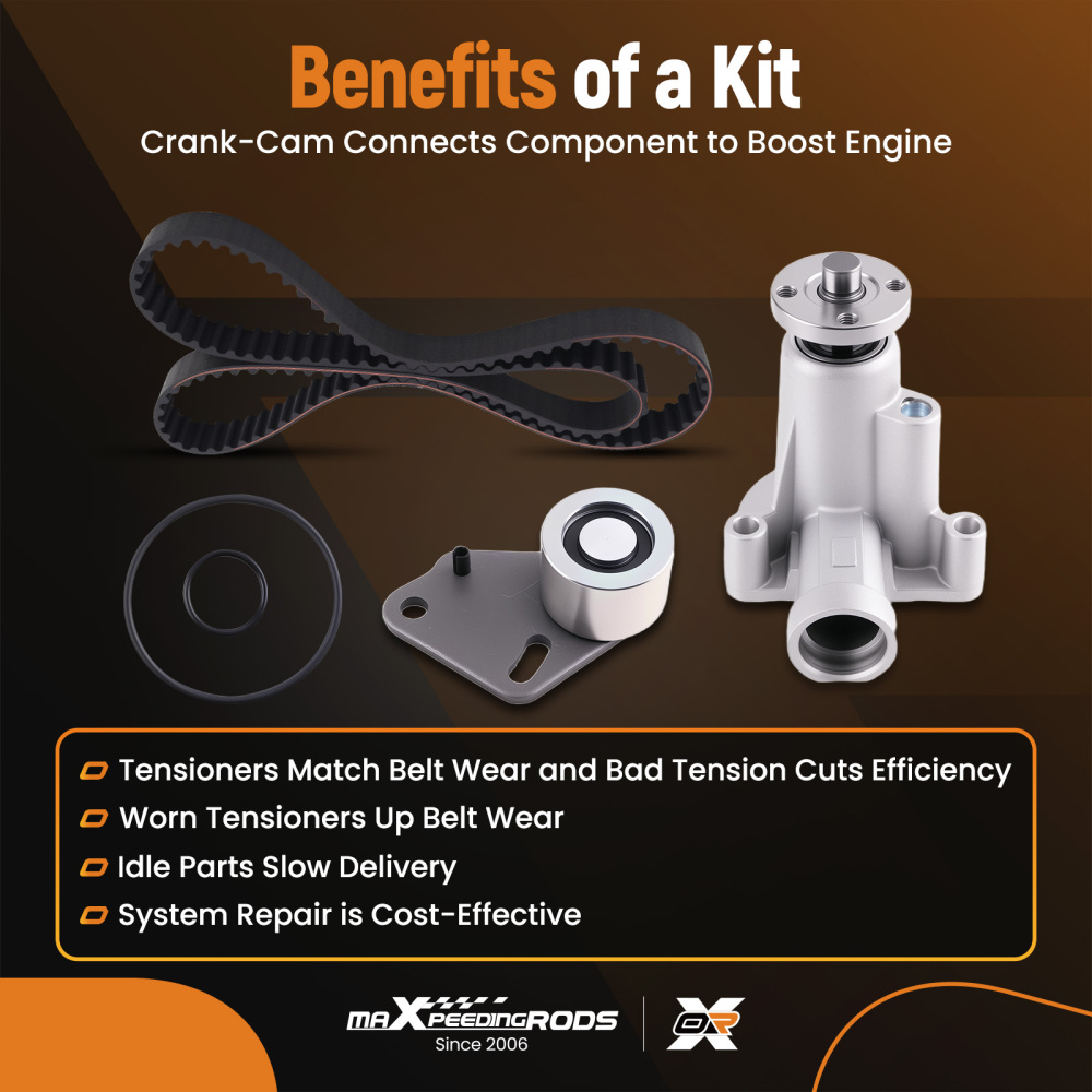 Timing Belt Kit Water Pump for 95-01 compatible for Ford Ranger Mazda B2500 B2300 2.3L 2.5L