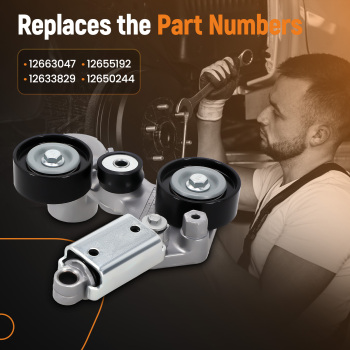 Drive Belt Tensioner Assembly compatible for Chevrolet Malibu Impala compatible for Buick 12655192