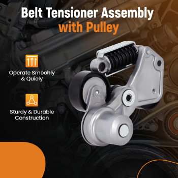 Drive Belt Tensioner Assembly compatible for Chevrolet Malibu Impala compatible for Buick 12655192