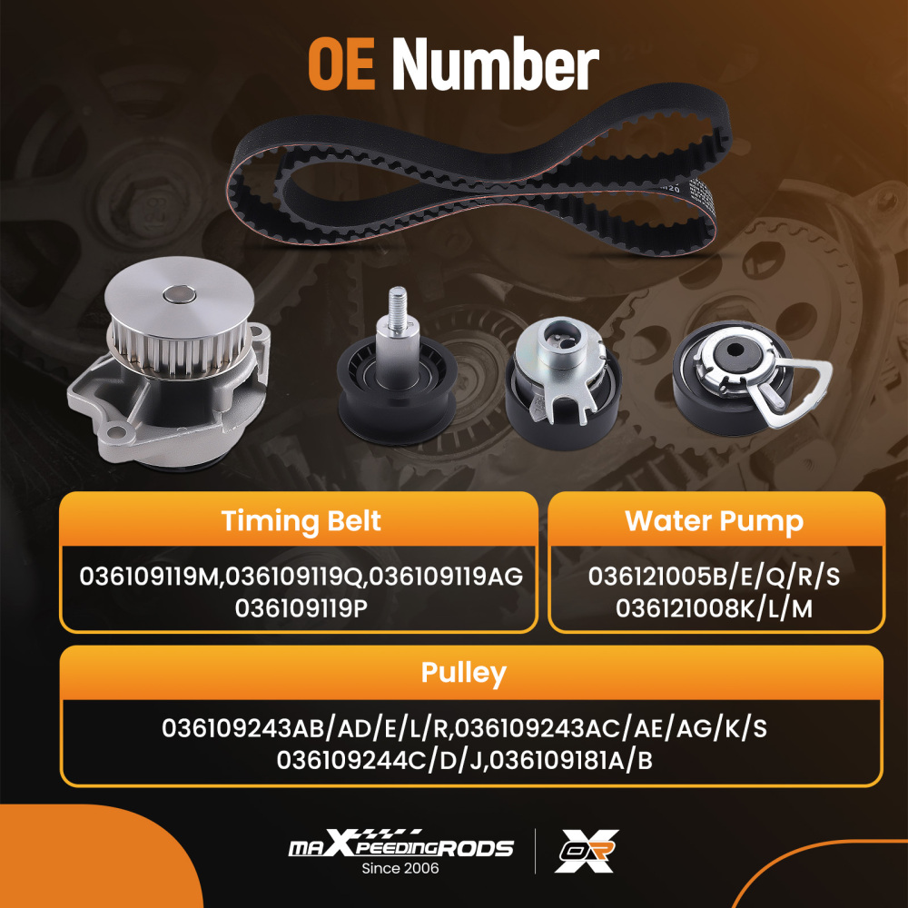 Timing Belt Ct957 Src Roller Set Water Pump For Vw Golf Bora Polo 1.4 16v