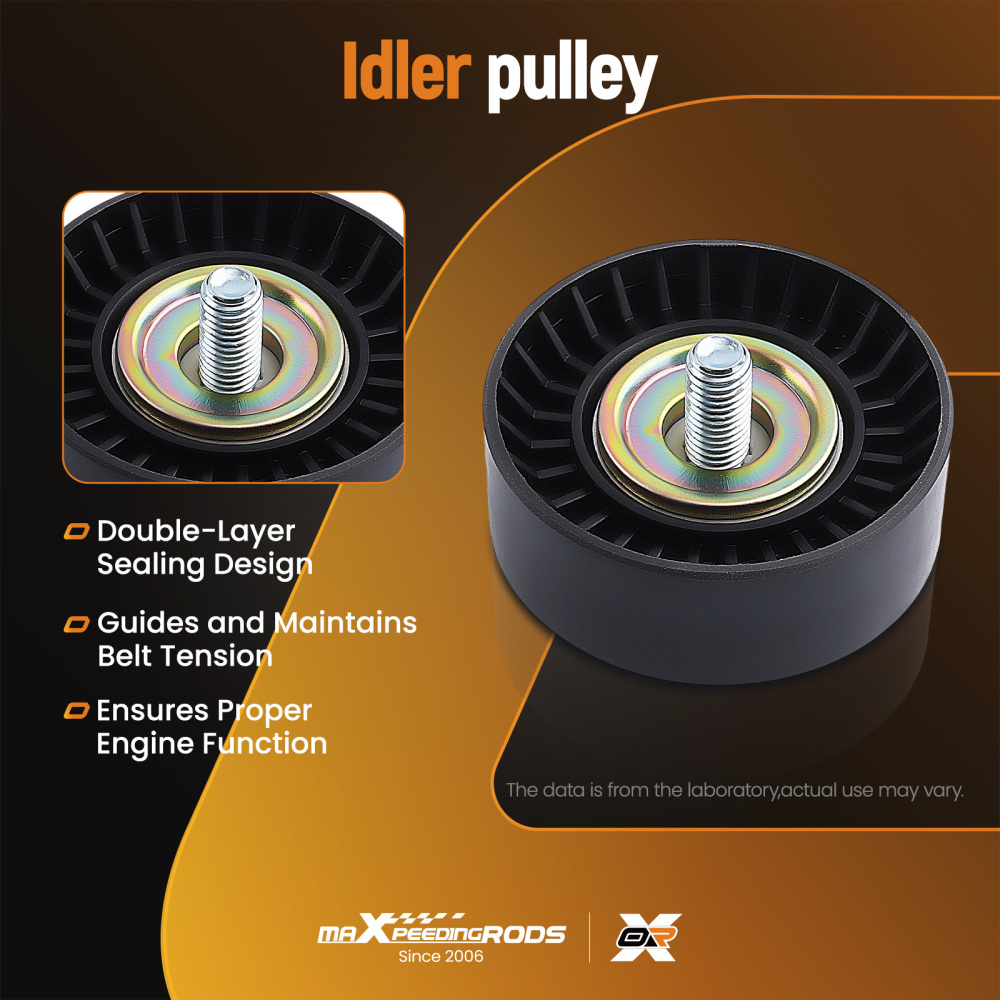 Drive Serpentine Belt Tensioner Idler Pulley Kit compatible for Chrysler Dodge 4861928AA