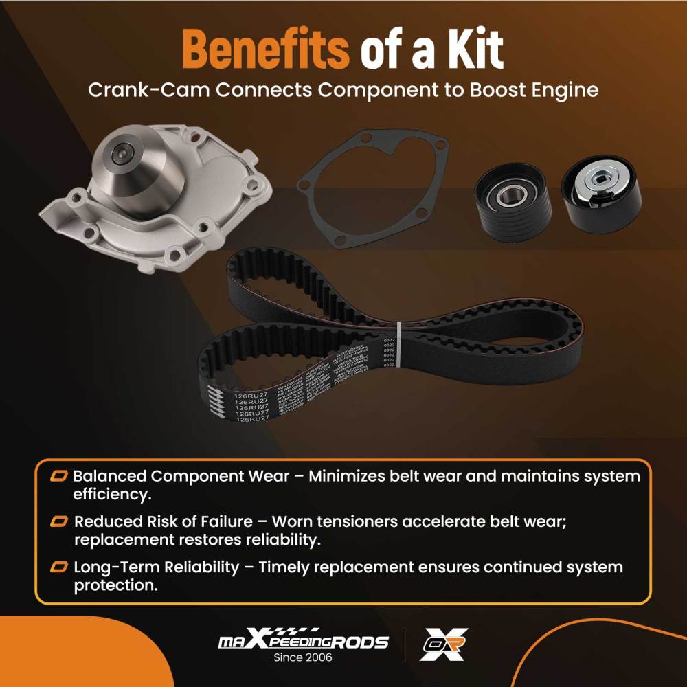 Timing BeltWater Pump Kit compatible for Renault Laguna II Sport Tourer 1.8 2001-2005
