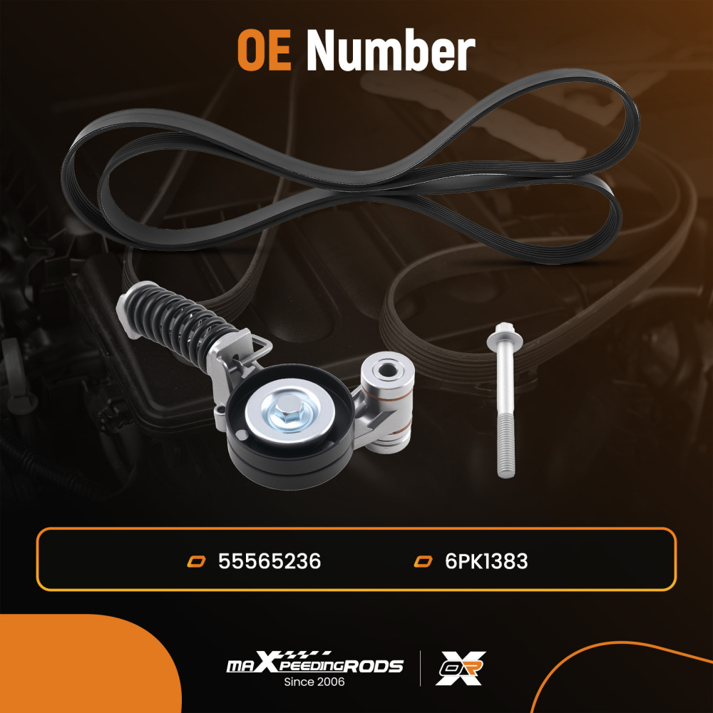 BeltPulley Assembly Kit compatible for Buick Encore/Chevy Trax 13-18 6PK1383