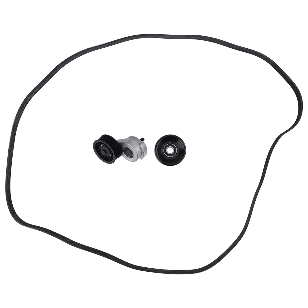 Drive Belt Tensioner Pulley Kit compatible for Dodge Ram 1500 2500 3500 V8 5.9L 1997-2002