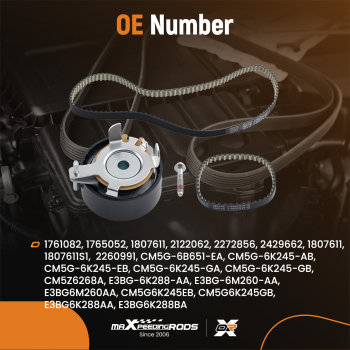 Timing Belt Kit with Oil Pump compatible for Ford B-Max C-Max EcoSport 1.0 74KW 2012-2022