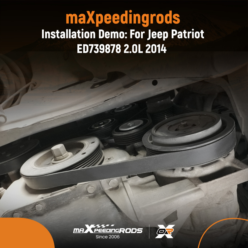 Belt Tensioner Assembly compatible for Chrysler 200 compatible for Dodge Avenger 2.4L 2011-2014 4891797AB