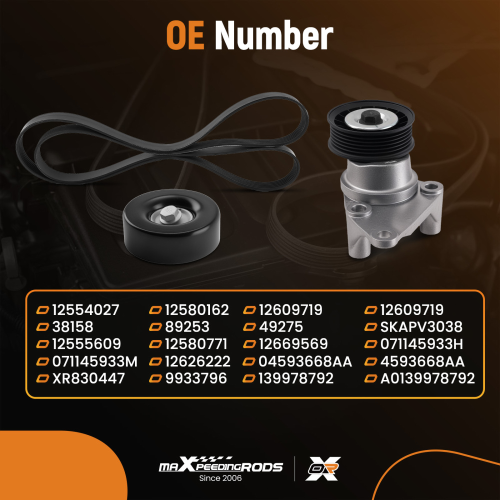 Belt Tensioner Assembly compatible for Cadillac Escalade 2003-2006 12554027 V8 Engine