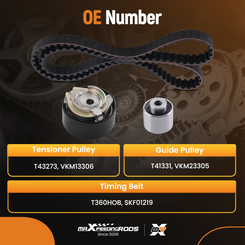 Timing Belt + Roller Set For Peugeot 1 308 Citroën C3 C4 Opel Vauxhall 1610872480