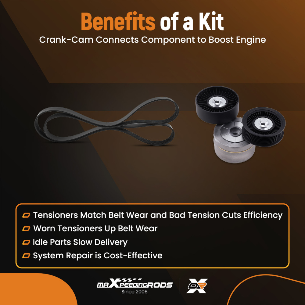 Serpentine Belt Tensioner compatible for Jeep Liberty 3.7L V6 2009-2012 53030958AC