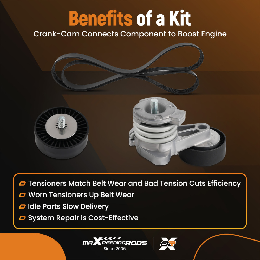 Kit Cinghia Trapezoidale compatibile per BMW E87 E90 E60 E84 E83 11287530314