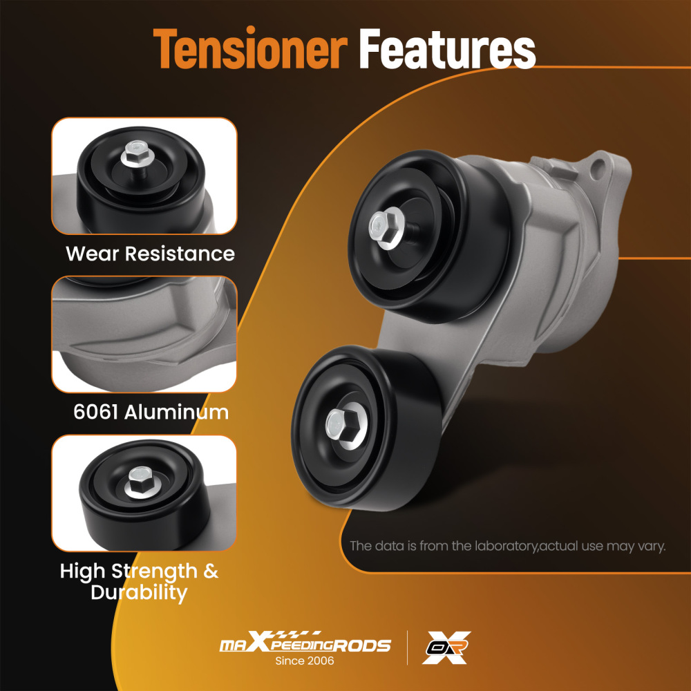 Belt Tensioner Assembly compatible for Acura MDX Base/Touring 2003-2013 90K-38332