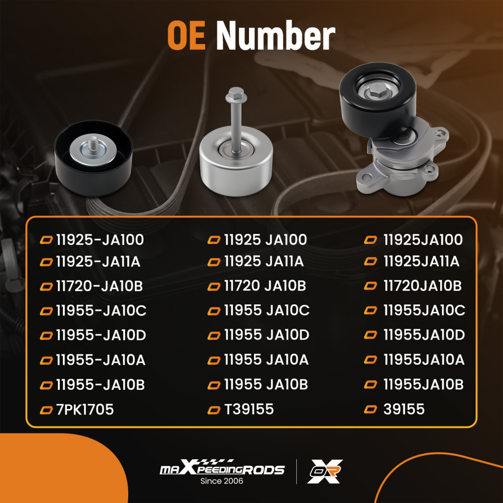 Drive Belt Tensioner Kit compatible for Nissan Altima 2006-2012 Maxima 2008-2014 3.5L