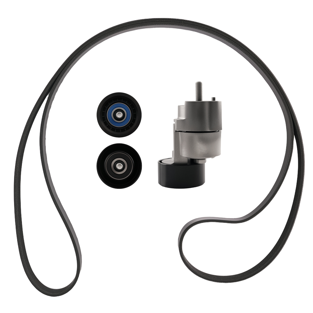 V-Ribbed Belt Tensioner Pulley Kit compatible for Kia Forte Optima Rondo 2007-2015 L4