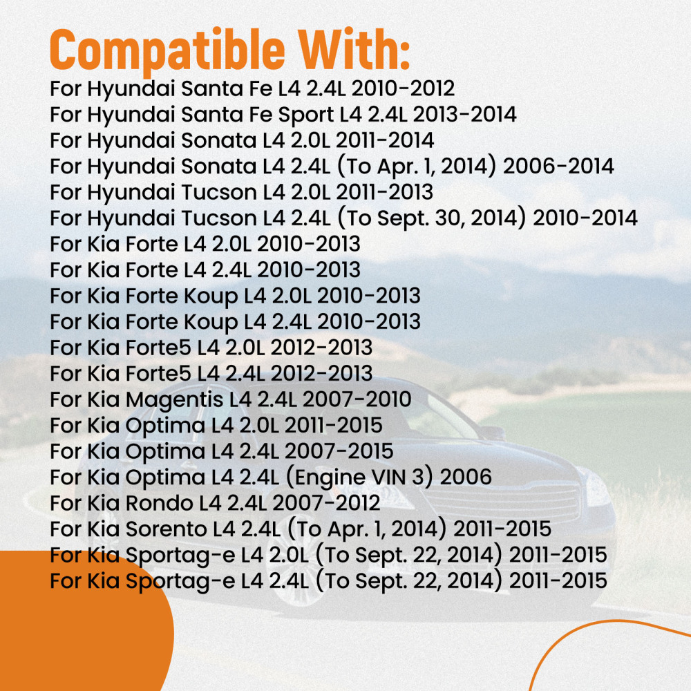 Engine Belt TensionerIdler Pulley V-Ribbed Belt For Hyundai2.4L 252122G760