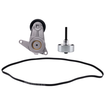 4x Serpentine Belt Drive Component Kit compatible for Chevy Traverse compatible for Cadillac Buick