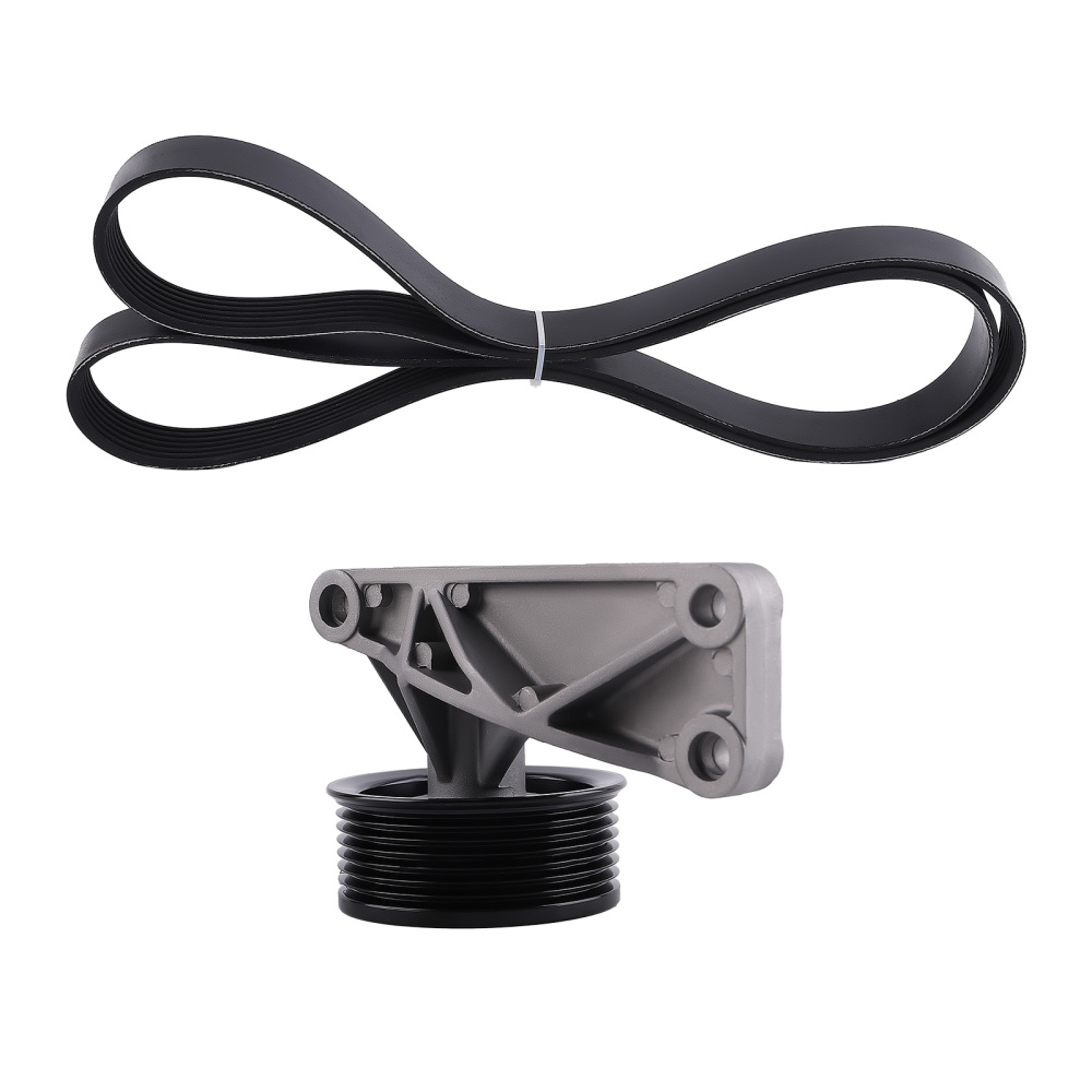 Fan Drive Belt and Tensioner compatible for Land Rover Discovery 2 TD5 Kit WITH A/C