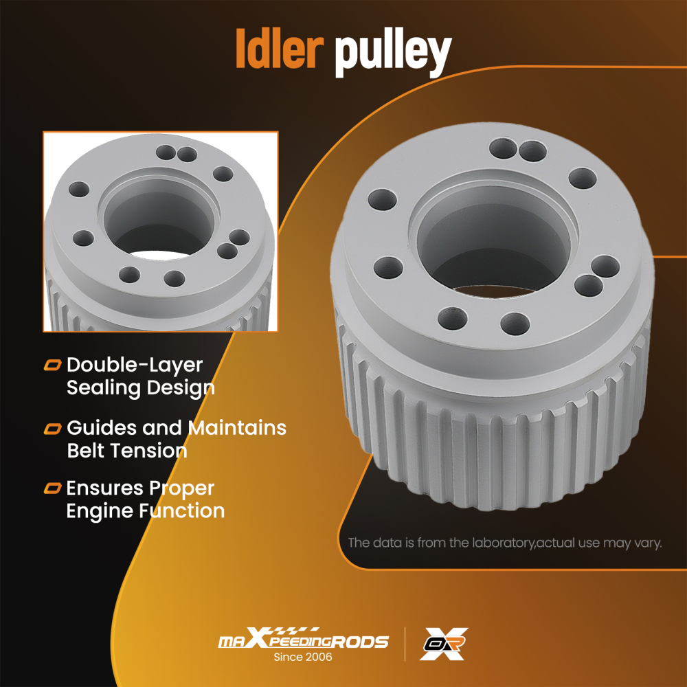 Billet Aluminum Gilmer Belt Drive Pulley Kit For Small Block compatible for Chevy 327 350 400