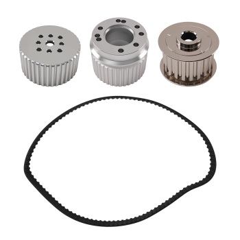 Aluminum Gilmer Belt Drive Pulley Kit compatible for Ford Small Block SBF 289 302 351W