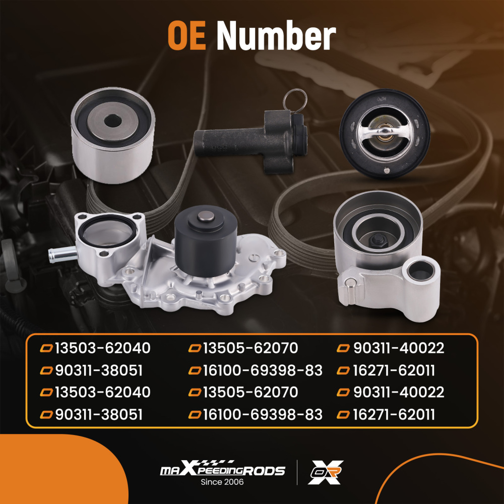 Timing Belt Kit With Water Pump compatible for Toyota Tundra 4Runner Tacoma 3.4L V6