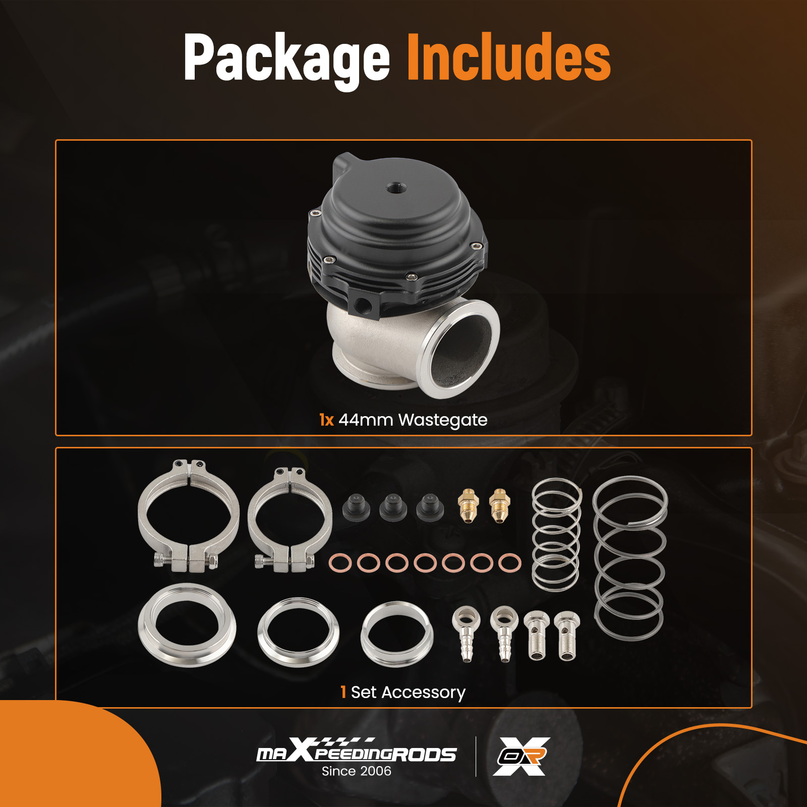 Buy new 44mm V-BandExternal Cooled Turbo Wastegate Fit Universal