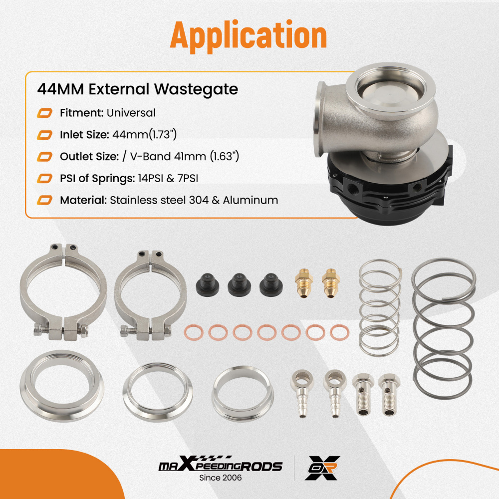 new 44mm V-BandExternal Cooled Turbo Wastegate Fit Universal Turbos new