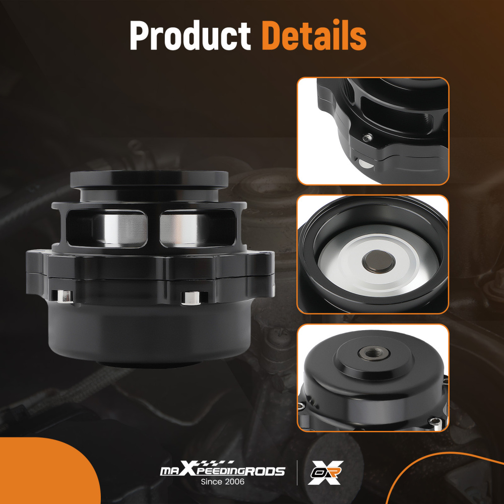 50MM V-BAND Turbo compatible for Charger Blow Off Valve BOV DUMP VALVE with 2 Springs   