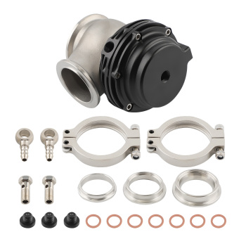 38mm V-Band External Wastegate Aluminum Black Stainless steel With Springs