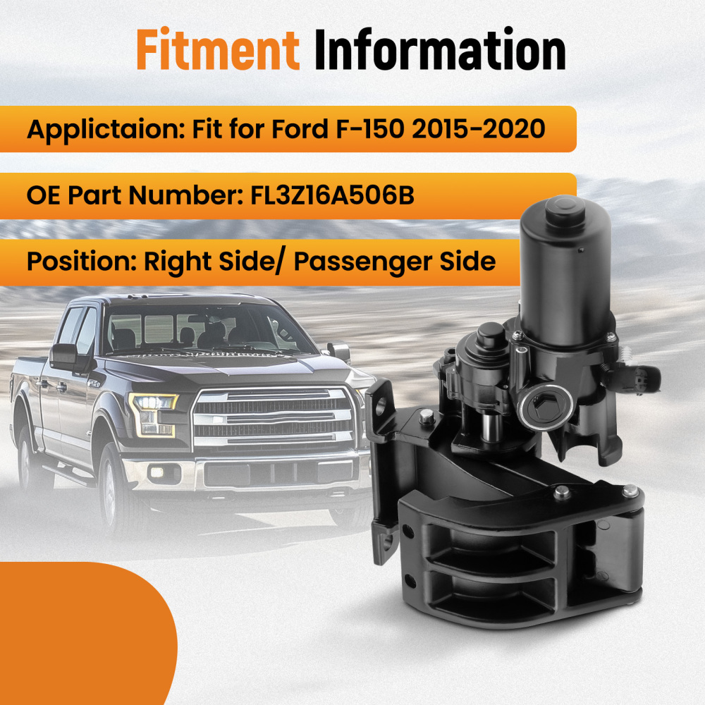 Right Running Board Motor compatible for Ford F-150 FL3Z16A506B 2015 2016 2017 2018- 2020