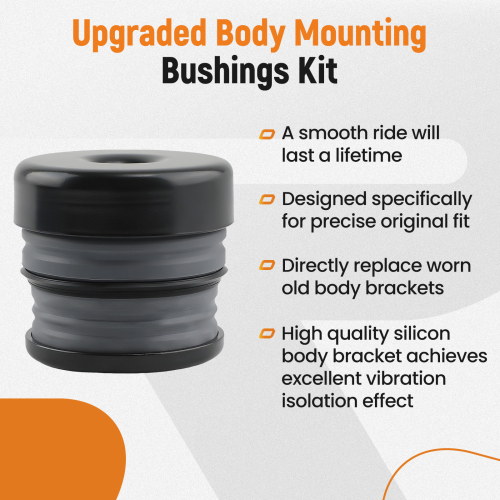Body Mount Bushings Kit compatible for Ford Super Duty F-250/F-350 Crew Cab 2008-2016
